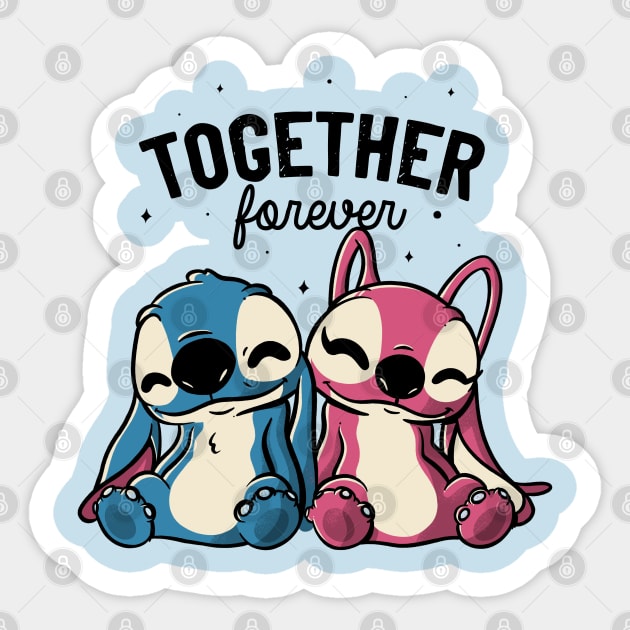 Together Forever Cute Lover Gift Sticker by eduely